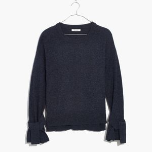 MADEWELL Bell Sleeves Tie Cuff Sweater